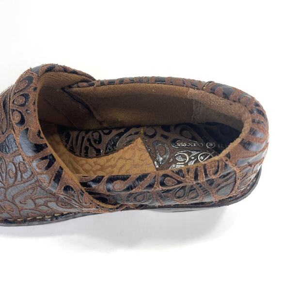 B.O.C Born Concept Nurse Clogs Size 7 Brown Printed Leather Comfort Platform - Picture 14 of 14
